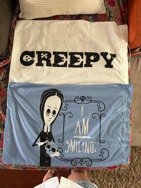 Jay Franco Creepy & I Am Smiling Decorative Pillowcases (2 pillow cases)